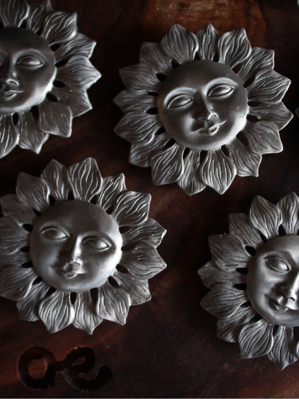 Metal Sun Face Magnet 🌞